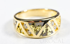 Gold Quartz Ring "Orocal" RL968D18NQ Genuine Hand Crafted Jewelry - 14K Gold Casting